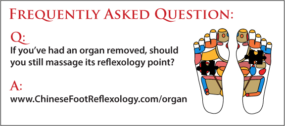 reflexology for missing organ, reflexology removed organ, organ removed